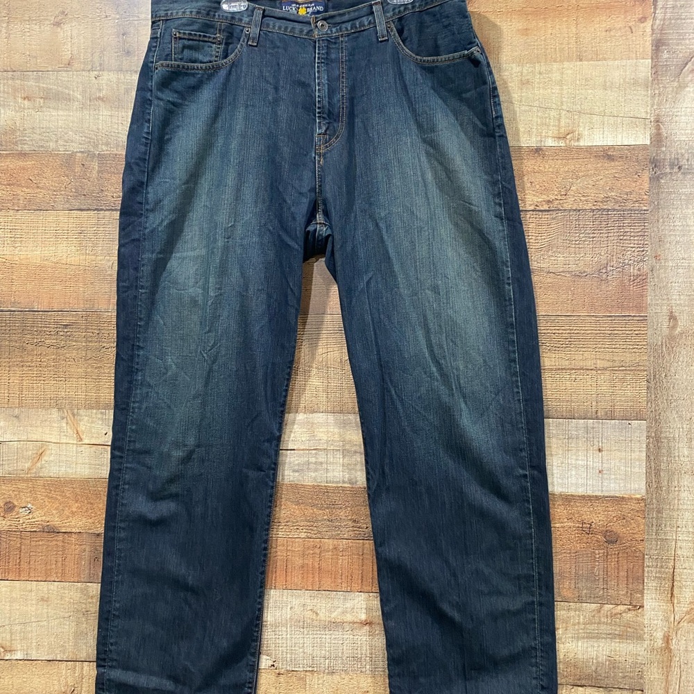 Lucky Mens Relaxed Straight Jeans Size 40